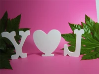the worlds popular name for white letters special style 12cm wedding decoration artificial wooden wood white letters