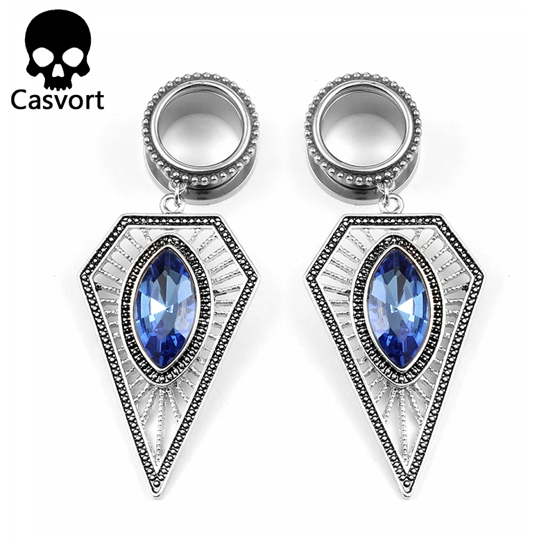 Casvort, новинка, спираль, болтаются, беруши, пирсинг, ювелирные изделия для тела, нержавеющая сталь, ушные измерители, тоннели, носилки для женщин, подарок