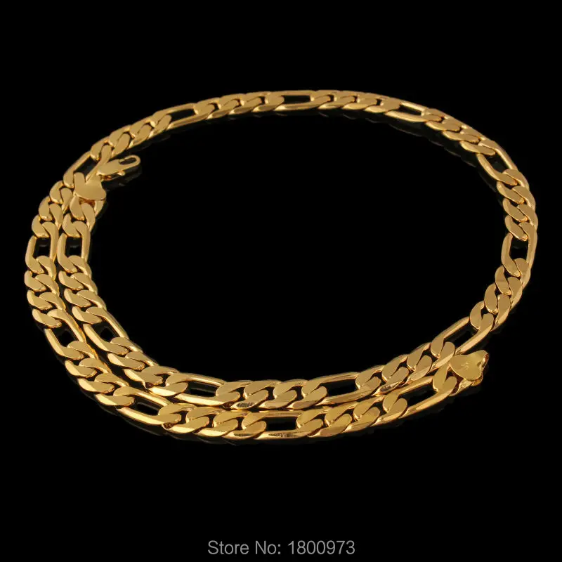 Женская цепочка золотого цвета 18 к 60 см модные ювелирные изделия для свадьбы в