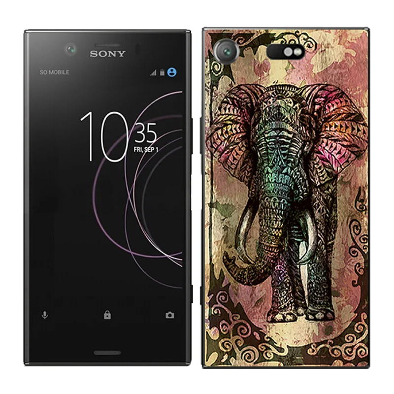 16 Чехлы для телефонов для Sony Xperia XZ1 компактный чехол слон чехол с рисунком Fundas Мягкий Силиконовый ТПУ чехол ультра тонкие чехлы - Цвет: 16