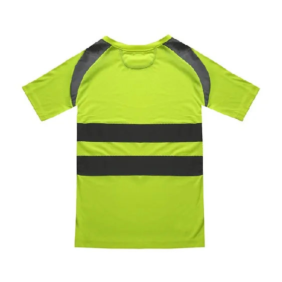 100% Флюоресцентный и оранжевый отражающий защитный полиэстер футболка|Беговые