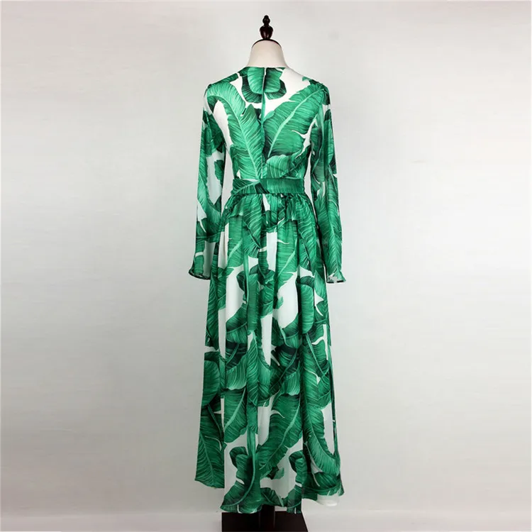 Tang 2019 горячая Распродажа зеленое женское Бохо длинное Макси платье для девушек с