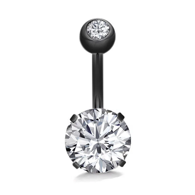 Новый бренд ювелирное изделие для пирсинга пупка из нержавеющей стали 316L с