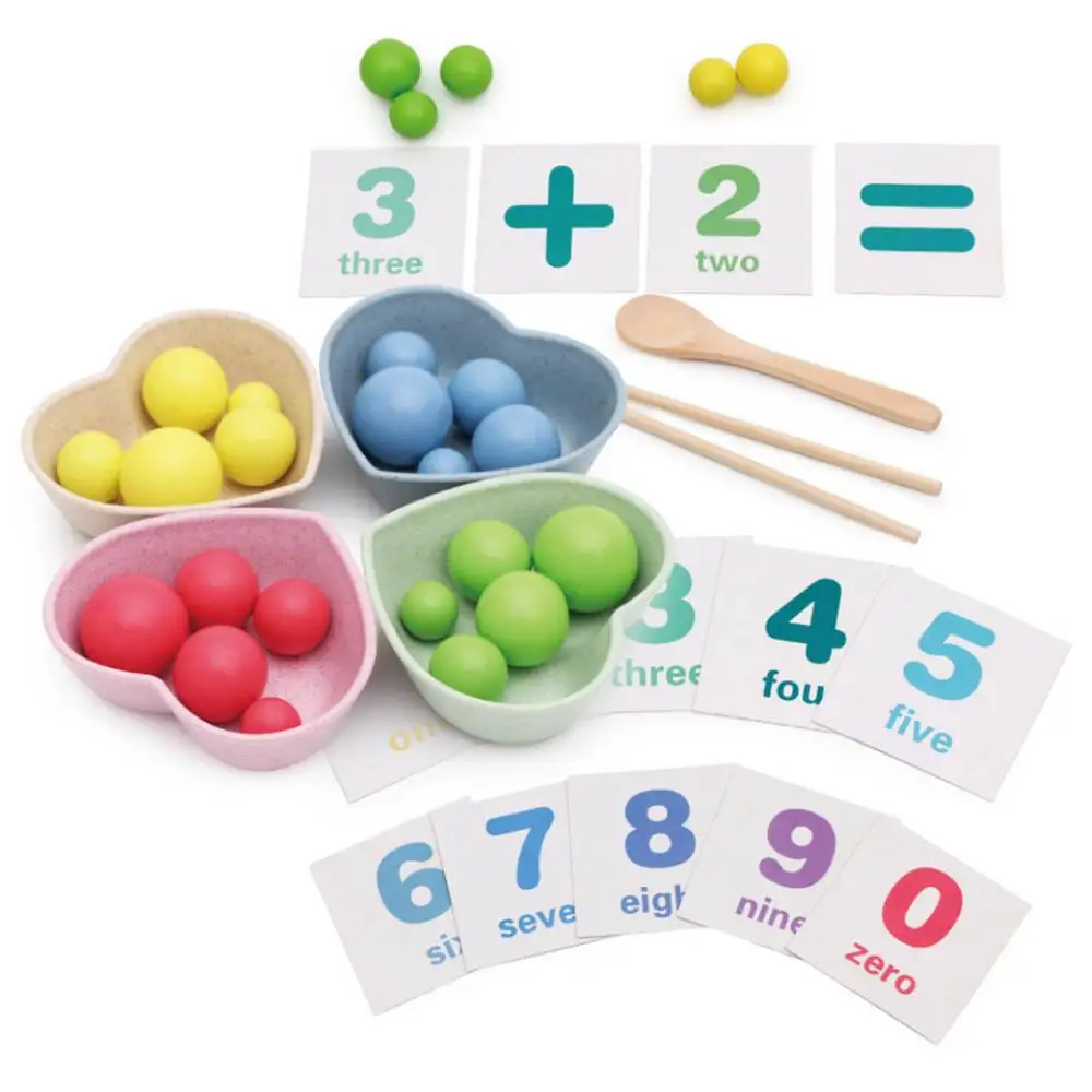 HUAILE детские математические игрушки Детские Ранние развивающие клип бусы