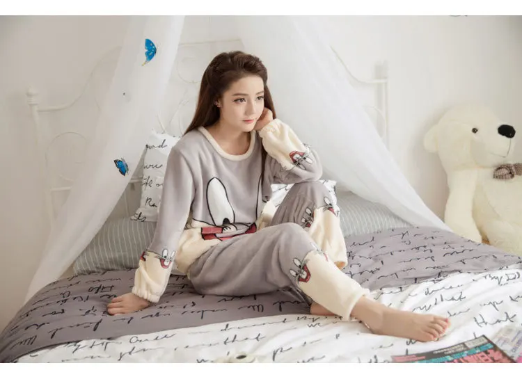 FL058C фланелевые пижамы с животными для женщин Pizama damsk Pigiama Donna Kigurumi, пижамы для женщин Hiver, женские пижамы