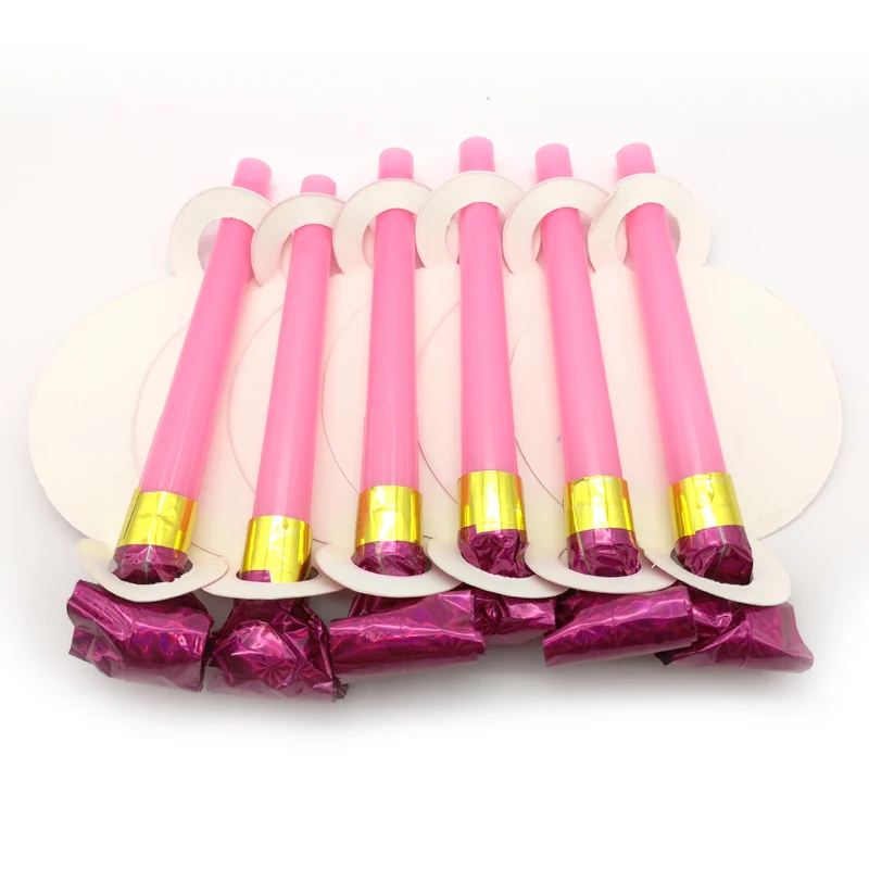 Girls Kids Favors Trumpet Happy Baby Shower Party Decorations Noise Maker Unicorn Theme Birthday Funny Blowouts 6pcs/pack | Дом и сад