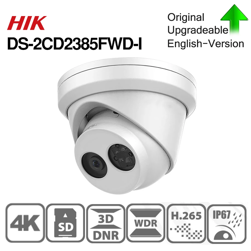 Hikvision OEM IP камера DT385-I OEM от DS-2CD2385FWD-I 8MP Сеть CCTV камера H.265 CCTV безопасности SD слот для карты POE WDR