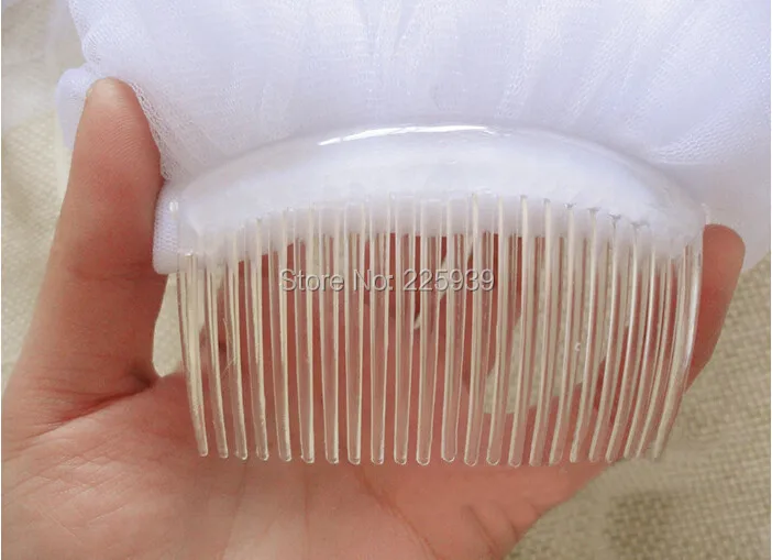 Горячая распродажа атласной лентой края два слоя короткие свадебные аксессуары