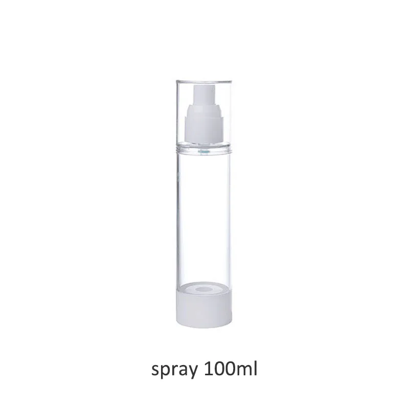 spray 100ml Набор вакуумной бутылки для путешествий, набор для макияжа, спрей-бутылка, лосьон, прозрачный парафум-спрей, Портативный 30 мл/50 мл/100 мл, пресс-тип - Цвет: spray 100ml