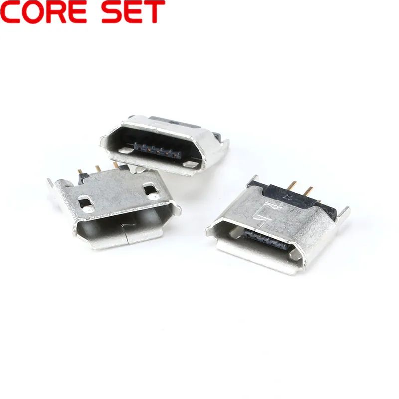 20 шт. вертикальный MICRO USB 5pin гнездовой разъем 180 градусов 5P прямой USB|Соединители| |
