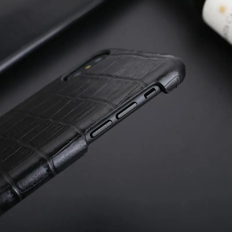 Чехол MAKEULIKE из натуральной кожи на заднюю панель чехол для iPhone X Роскошный чехол для телефона аллигатора чехлы для iPhone X iPhone 10 задняя крышка