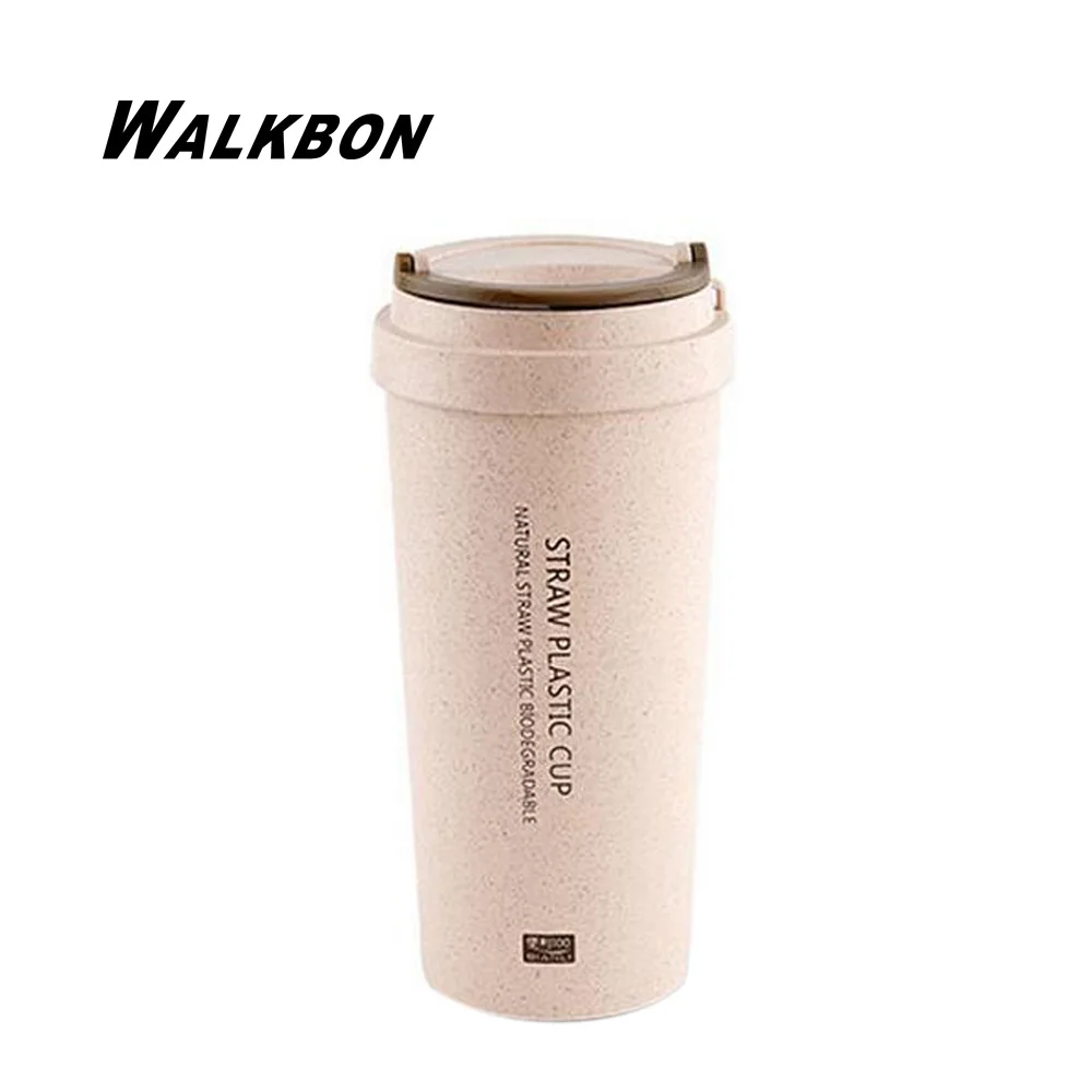 WALKBON Пластиковые С Двойной Стенкой Бутылку Воды Изолированные Анти Ошпарить