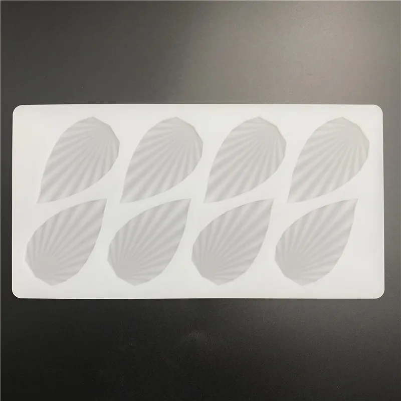 8 ячеек форма для шоколада коричневые листья помадка силиконовая белая торта