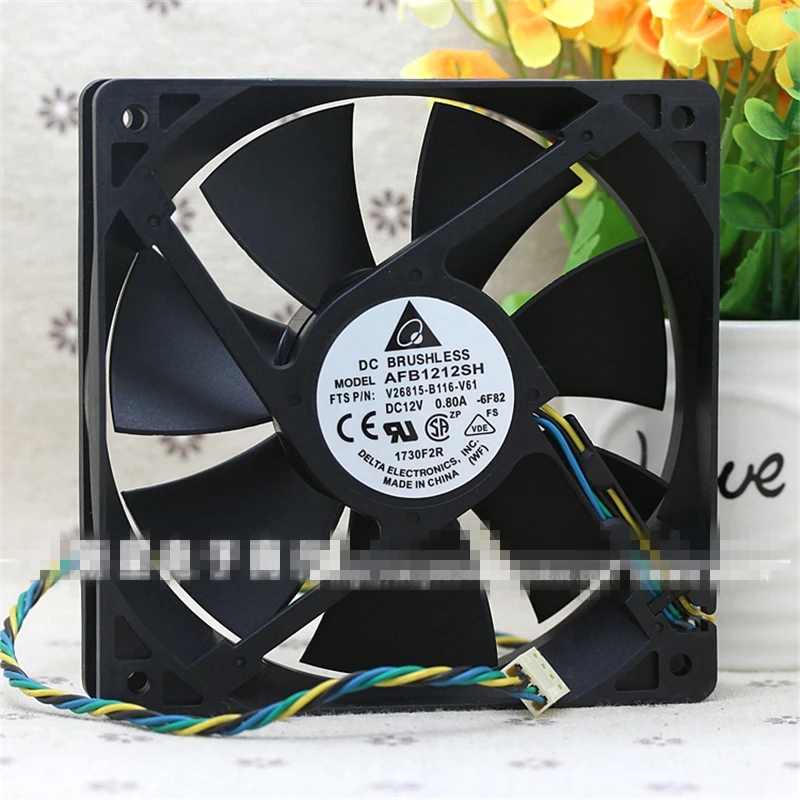 ANS All New Semi CO Бесплатная доставка Delta AFB1212SH 12В 0.8A 12025 12 см двойной шаровой вентилятор