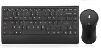 black set Беспроводная заряжаемая портативная клавиатура и мышь комплект игровой клавиатуры и мыши для домашнего офиса ПК Компьютерная клавиатура для геймера - Цвет: black set