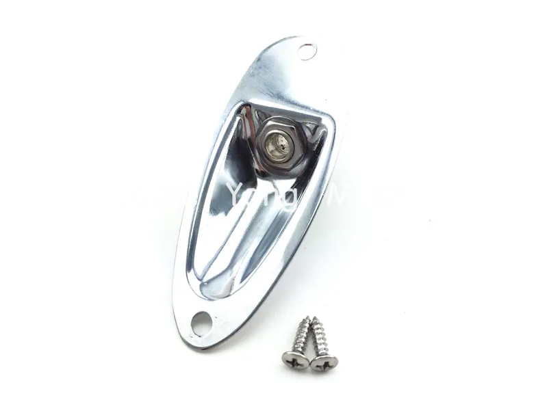 

Niko Chrome Electric Guitar Output Jack Socket Plate & 2 Screws For Fender Strat Electric Guitar Free Shipping Wholesale