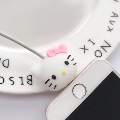 Style 5 1 шт. кабель протектор для iPhone кабель Зарядное устройство USB кабель намотка-держатель аксессуар органайзер милый животный кукла модель Забавный - Цвет: Style 5