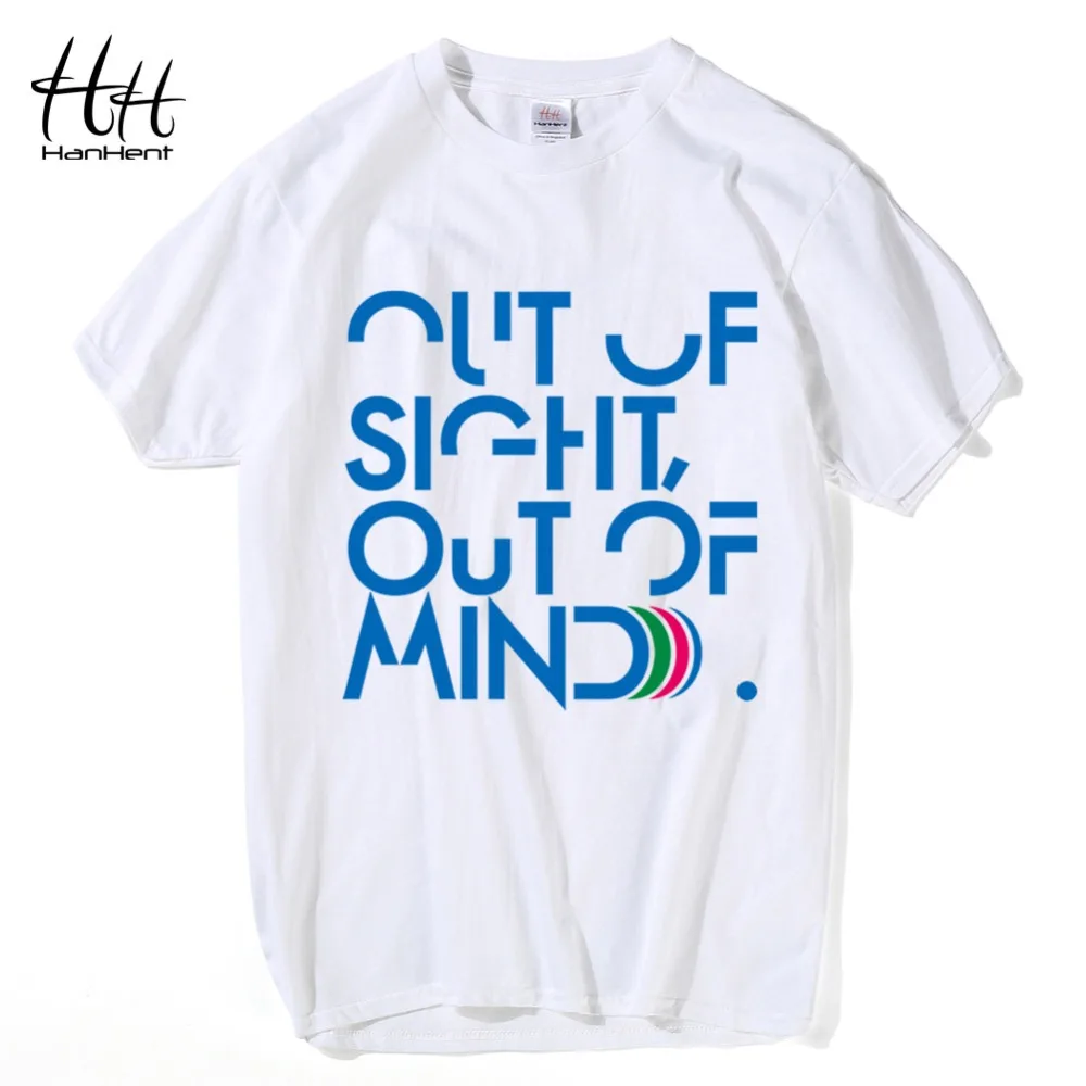 HanHent креативные повседневные футболки мужская модная футболка с круглым вырезом