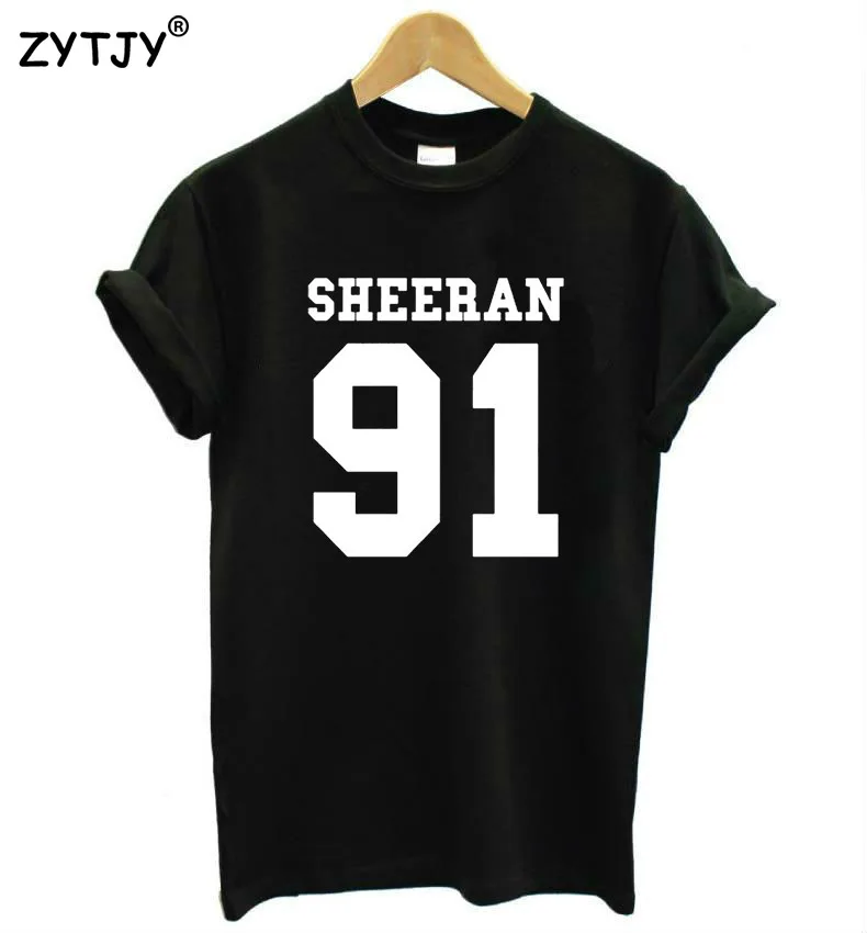 

Ширан 91 с буквенным принтом Футболка хлопок повседневное забавная футболка для маленькой леди верхний тройник битник H-41