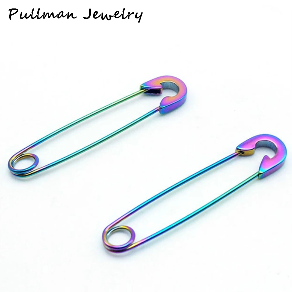 НОВЫЕ Безопасные серьги-гвоздики в форме булавки для прокола уникальные