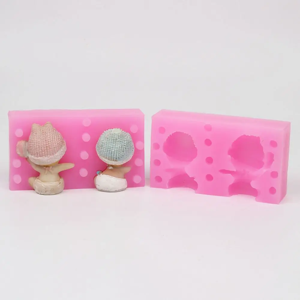 3d силиконовые детские формы DIY Украшение стола глиняный инструмент для изготовления изделий ручной работы мыло подсвечник керамический детские игрушки плесень
