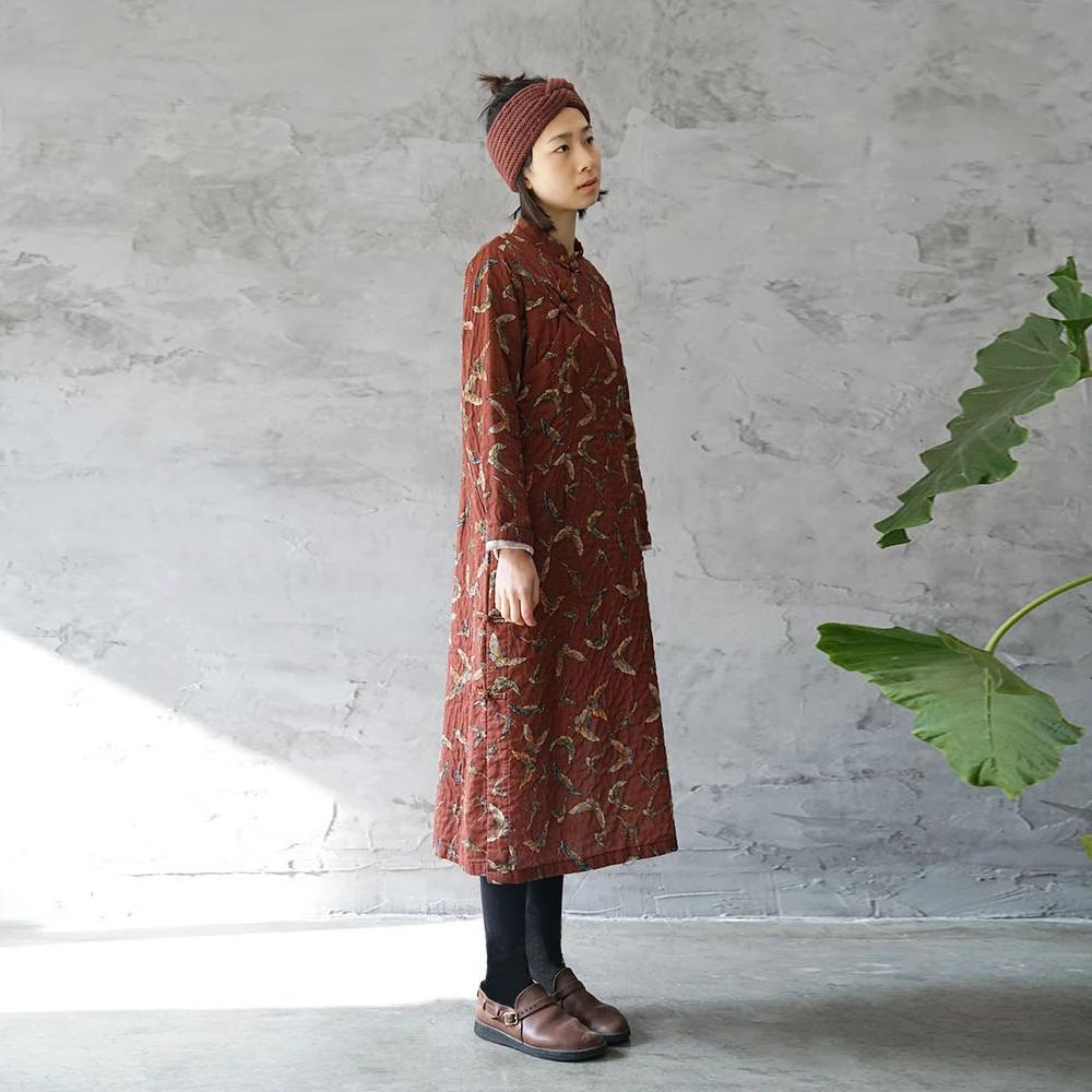 Новинка 2020 года. Весенние винтажные платья с длинным рукавом и стоячим