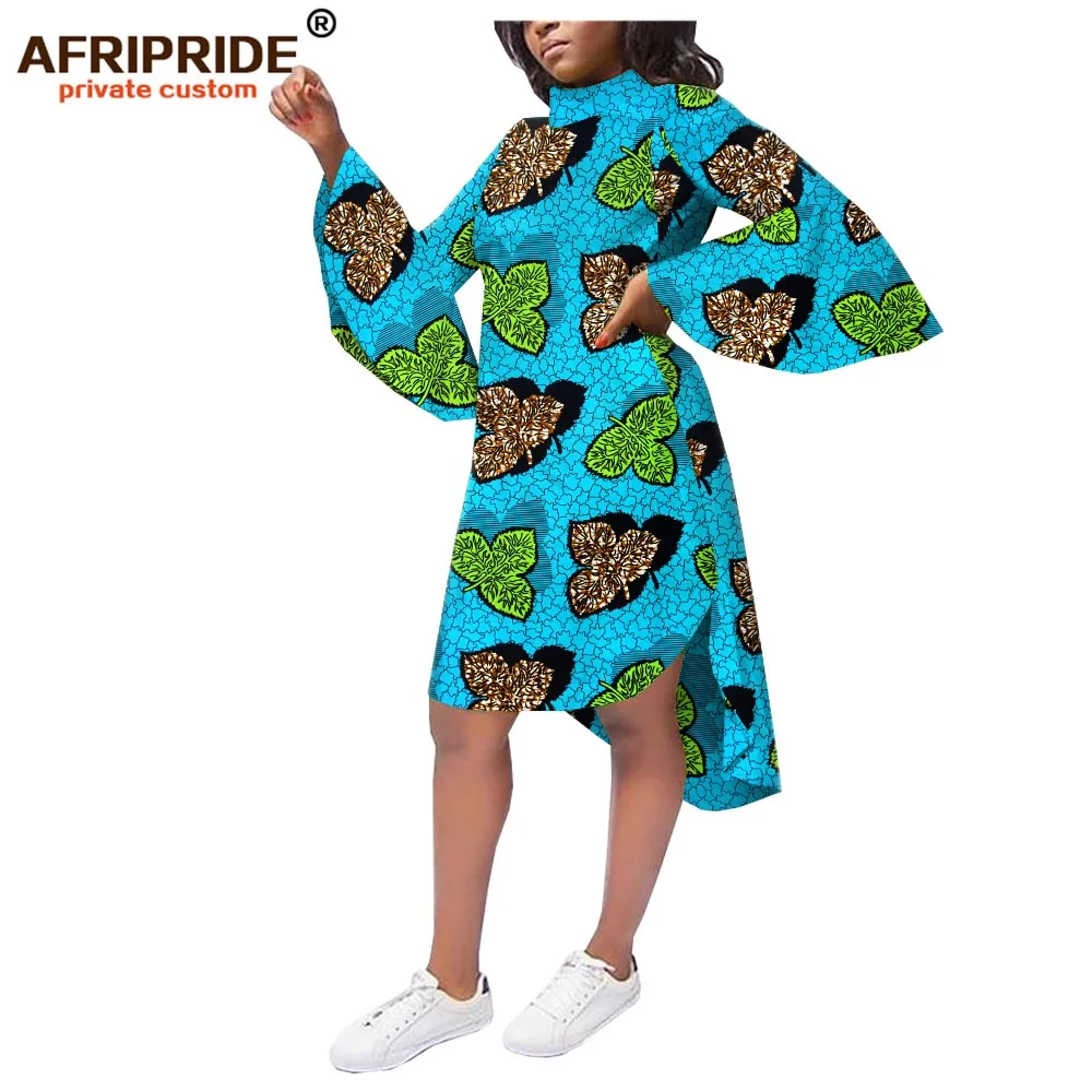 Весеннее повседневное женское платье с Африканским принтом AFRIPRIDE трапеция до