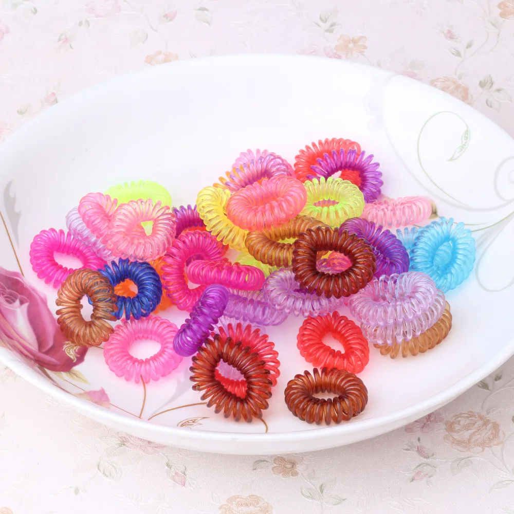 Разноцветные телефонные аксессуары для волос 12 шт./лот девочек эластичные