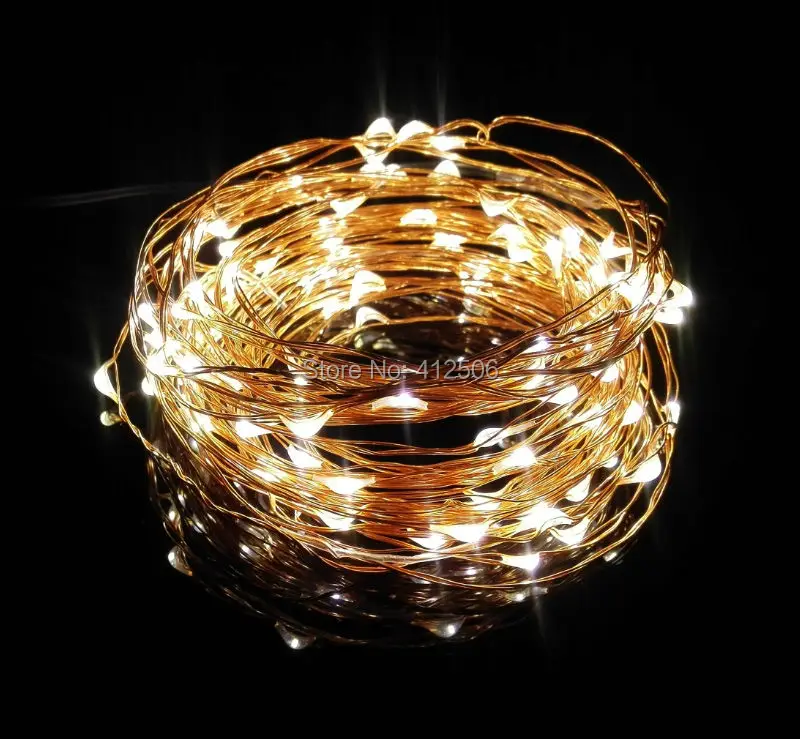 

HarrisonTek10x 33ft100 LED Holiday lights copper wire photo hanging clips string lights fairy starry DIY wall deco for holiday