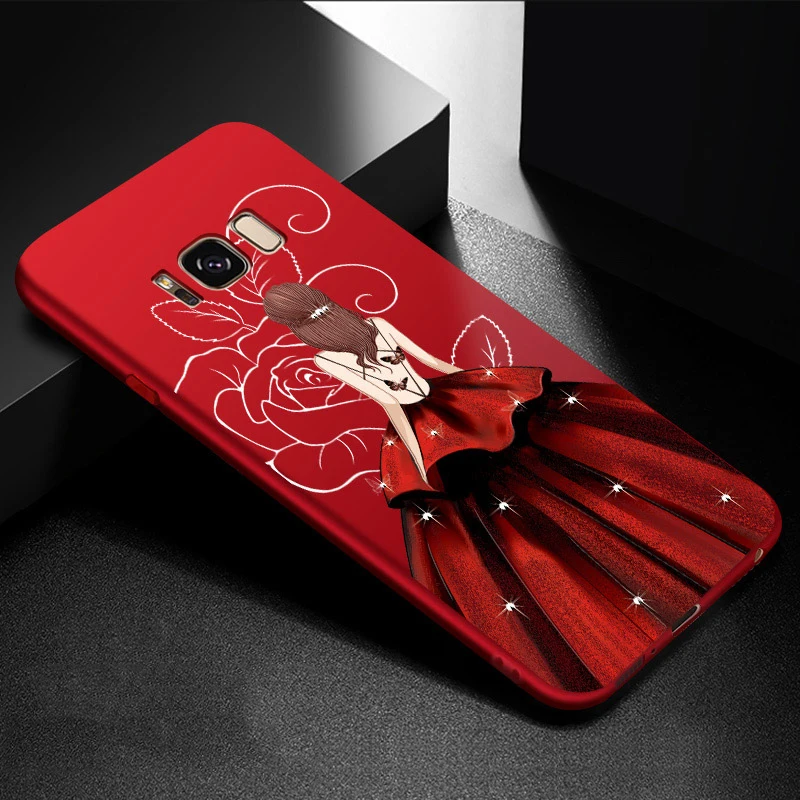 ASINA силиконовый чехол для Samsung Galaxy S7 противоударный бампер 3D рельефный Edge S8 S9 Plus |