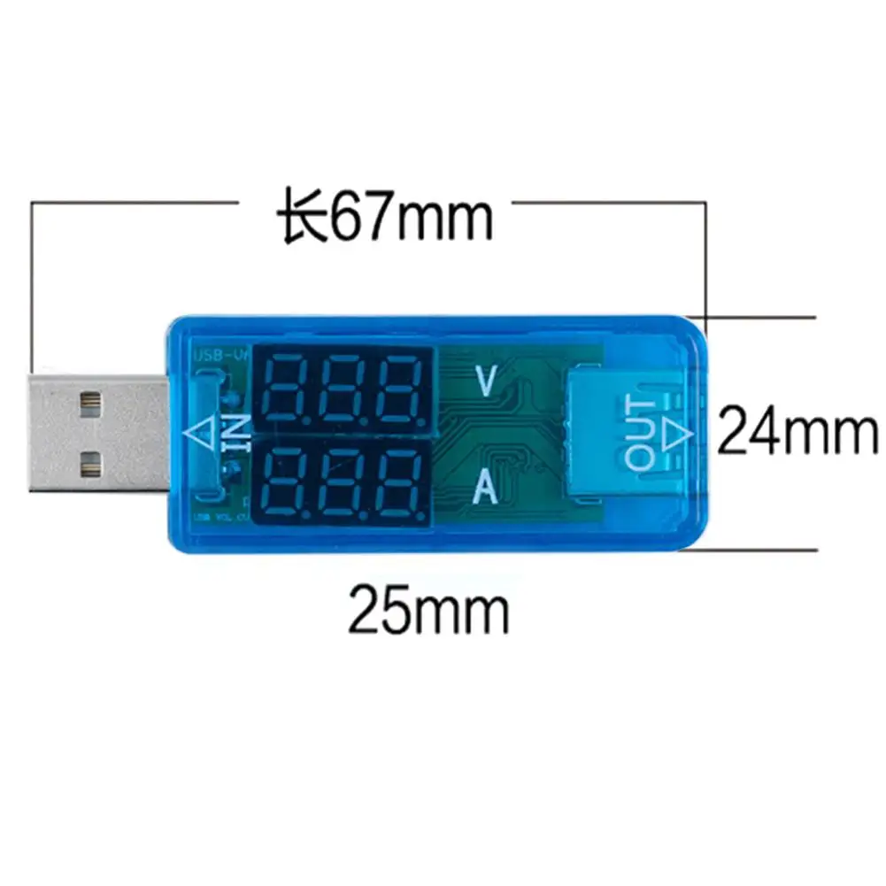 Цифровой USB тестер AKDSteel амперметр вольтметр измеритель напряжения практичный