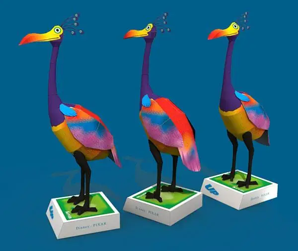 UP! Кевин птица 3D бумажная модель «сделай сам» головоломка ручной класс животное игрушка оригами Бумажная модель популярная Бумага Ремесло T