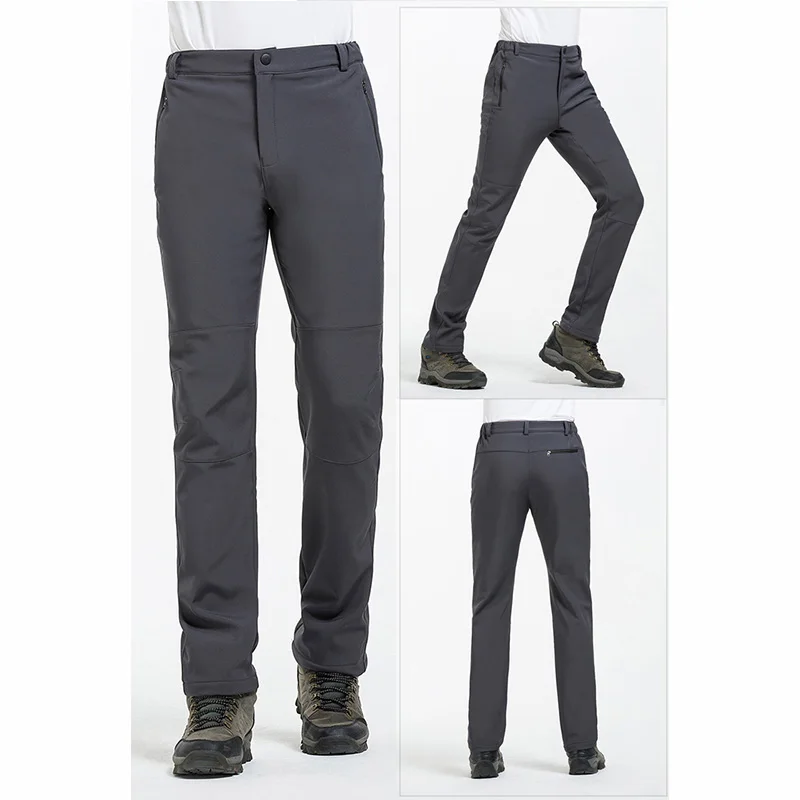 IEMUH брендовые зимние мужские походные брюки уличные флисовые спортивные