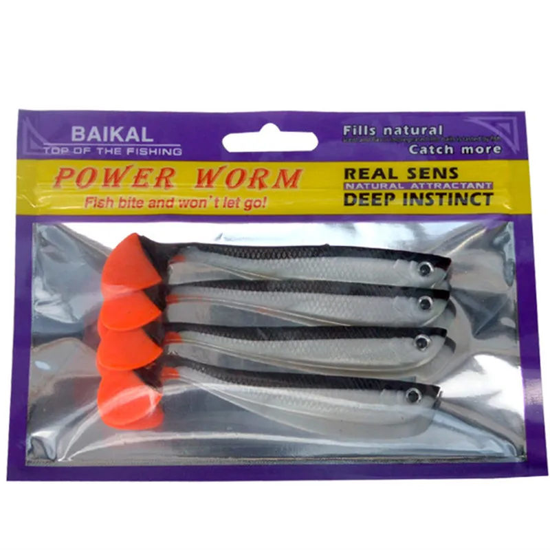 Рыболовная Мягкая наживка 4 шт./упак. искусственные приманки Рыба ручной работы 11