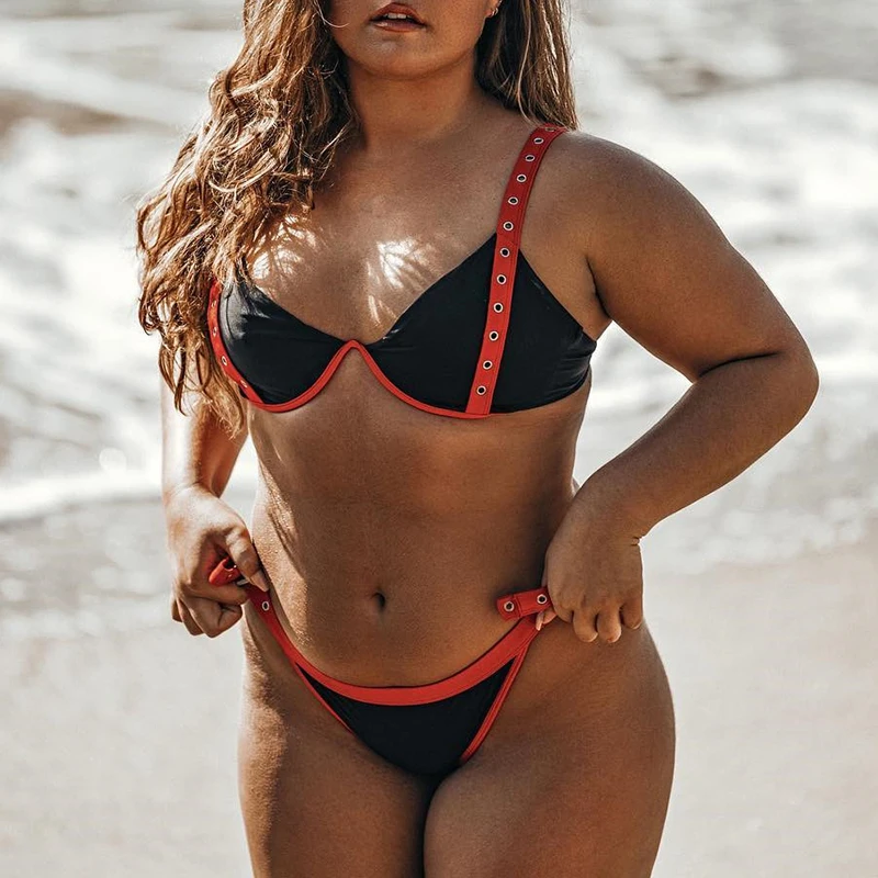 Bikinx пояс красный купальник для женщин 2019 летний купальный костюм mujer купальные