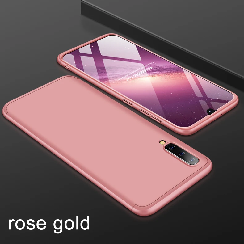 rose gold Роскошный чехол-броня 360 Крышка для samsung Galaxy M10 M20 M30 A10 A30 A50 A40 A70 A20 A60 Чехол Жесткий Бампер Чехол чехол для телефона - Цвет: rose gold
