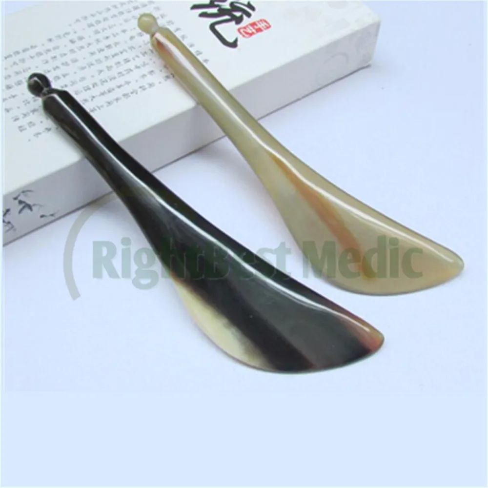 Акупрессурная Массажная палочка рога Ox для лица очищения глаз massage tool gua shagua