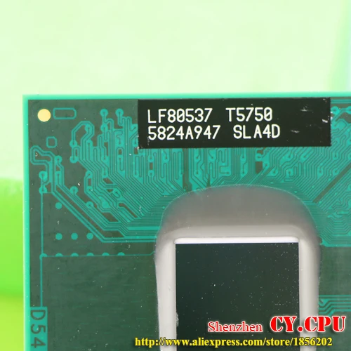 Бесплатная доставка intel cpu ноутбук Core 2 Duo T5750 2M cache/2 0 GHz/667/двухъядерный Socket 479