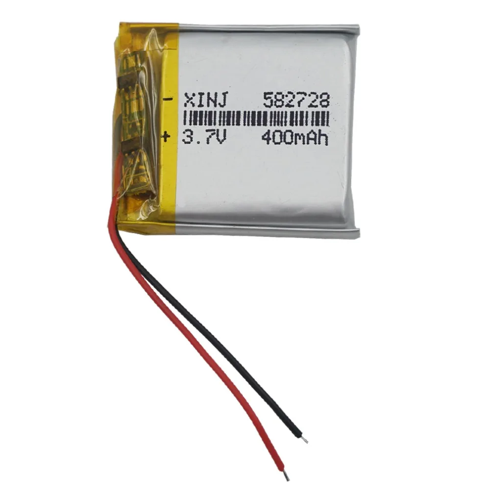 XINJ 3 7 V 400 mAh литий полимерный аккумулятор Li ion li po cell 582728 для MP4 Электронная книга