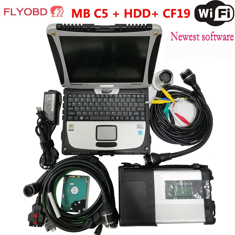 Полный чип MB sd подключение star C5 с CF19 Toughbook CF 19 mb Диагностика c5 инструменту