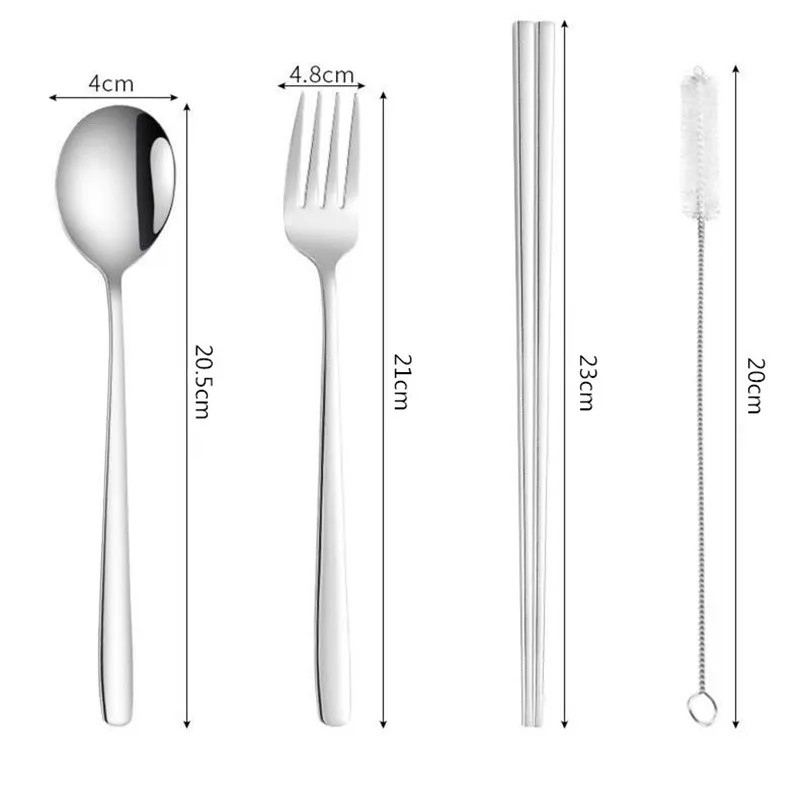 7 шт. набор серебряных изделий из нержавеющей стали экологически чистые столовые