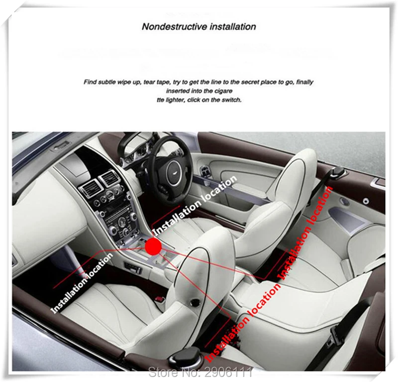 Цветные светодиодные украшения интерьера автомобиля атмосферные огни для DS DS4S DS5