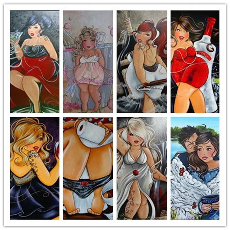 

Full Square / Round Diamond 5D DIY Diamond Painting "Sexy Woman" Diamond Embroidered Cross-stitch Mosaic Rhinestone Home DecorZT