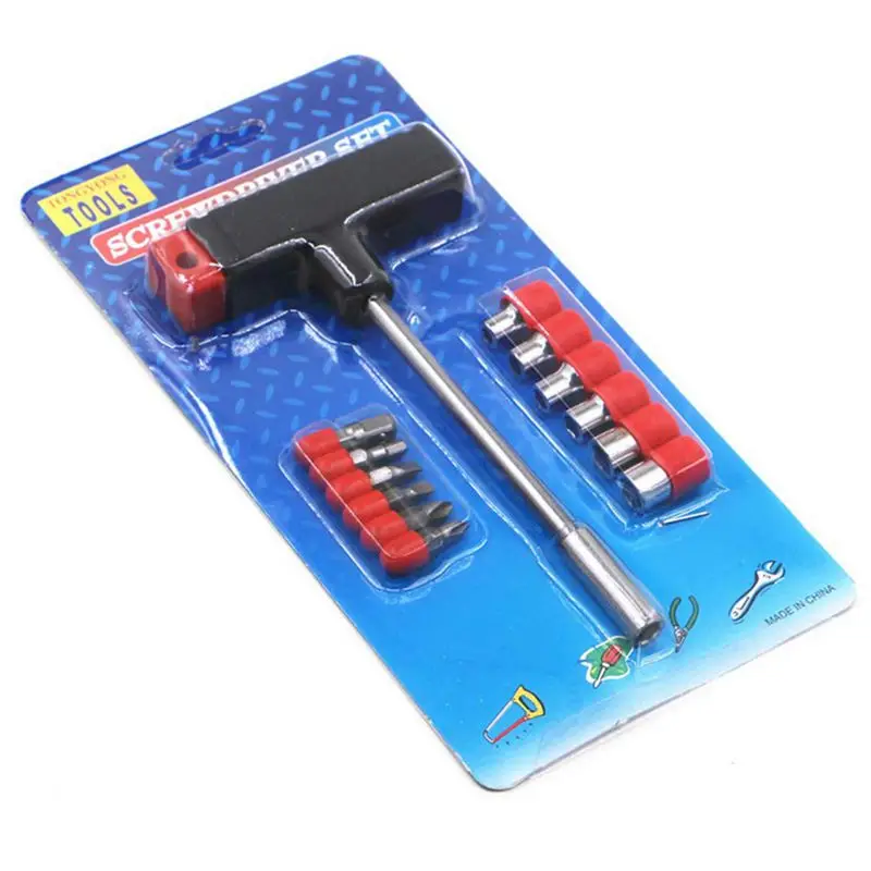 12 комплект отверток для ПК Ремонт Т-образная рукоятка головки механика