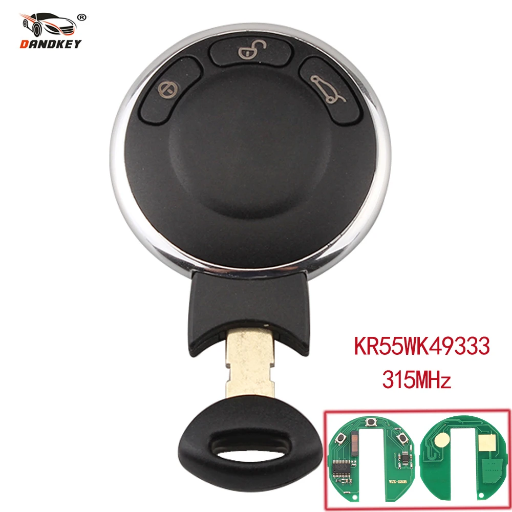 Dandkey 3 кнопки пульт дистанционного управления 315 МГц для BMW Mini Cooper Smart Remote Car Keyless