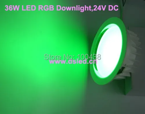 DMX compitable 6 Вт LED RGB downlight утопленный свет DS CSL 61 36W 24 В DC.12 * 3 постоянное напряжение