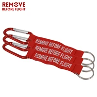 remove before flight red key chain oem keychains key ring luggage safety tag label for car motorcycle aviation gift bijoux 10pcs