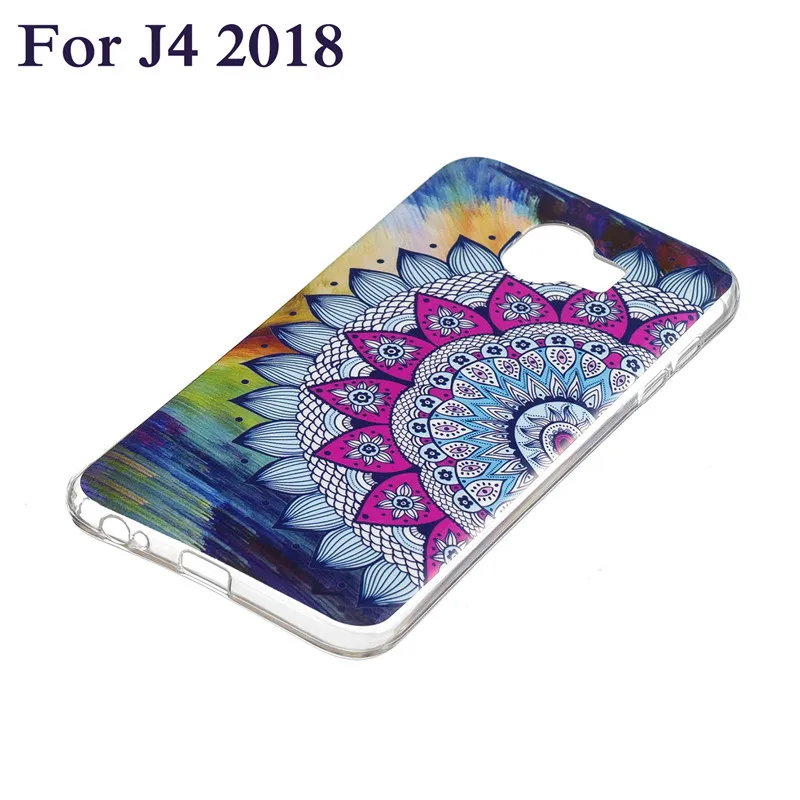 Luminous Case on sFor Coque Samsung Galaxy J6 2018 Cartoon Fundas For J3 J4 J7 J8 Soft Silicone Cover Cases |