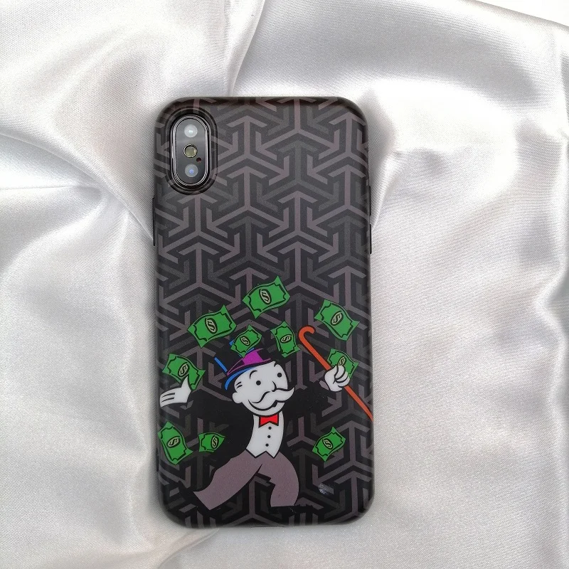 Роскошные воин Монополия доллара Mr Mobbin Мягкий силиконовый чехол для телефона Iphone