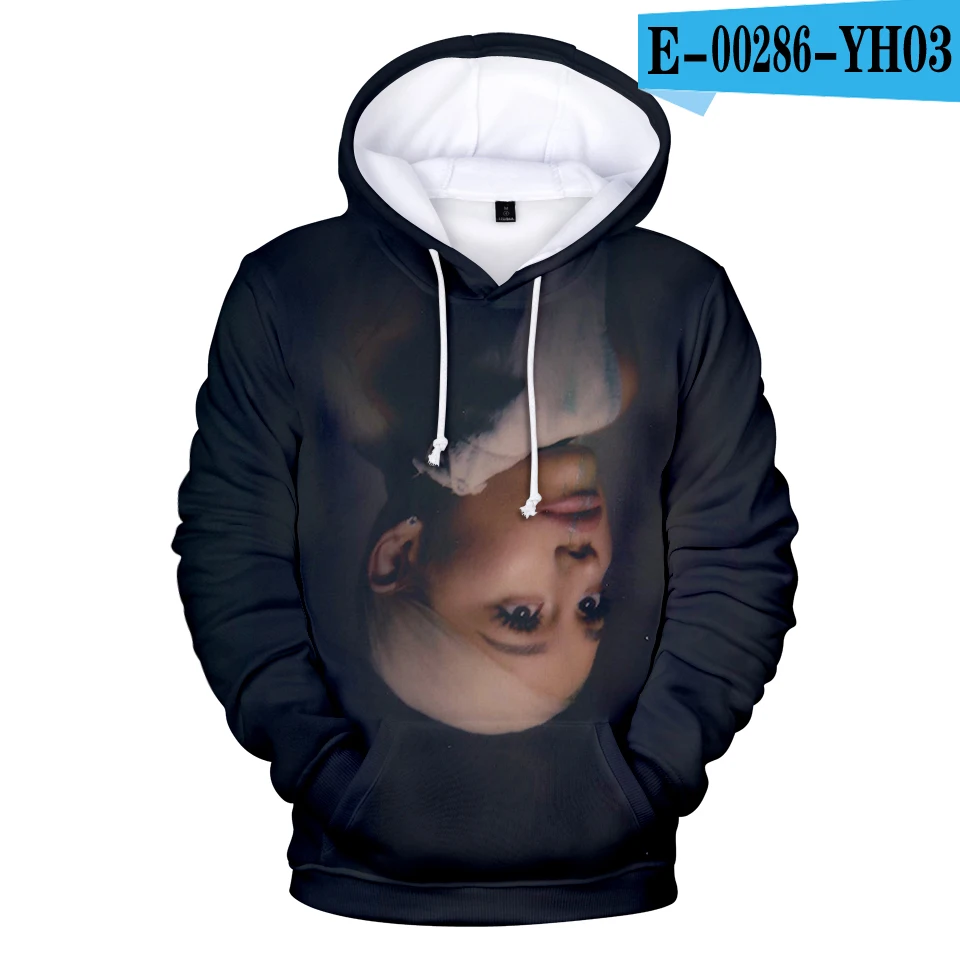 3D Ariana Grande Thank U следующий альбом Highstreet Cool Женская и мужская одежда горячая Распродажа повседневные крутые худи Harajuku толстовки - Цвет: Коричневый